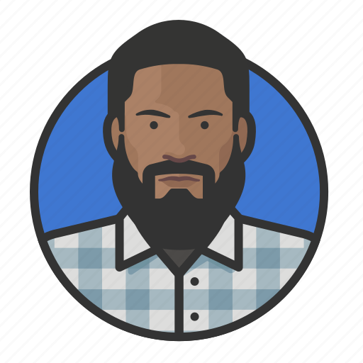 African, avatar, avatars, beard, flannel, hipster icon - Download on Iconfinder