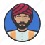 avatar, avatars, indian, man, sikh, turban 