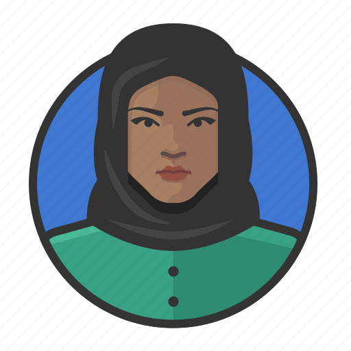 African, avatar, avatars, hijab, muslim, woman icon - Download on Iconfinder