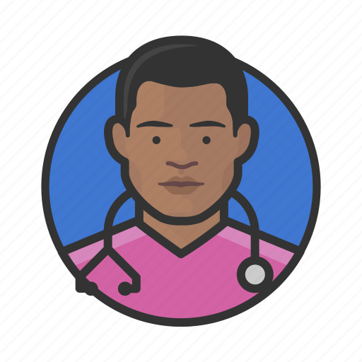 African, avatar, avatars, doctor, male, nurse, physician icon - Download on Iconfinder