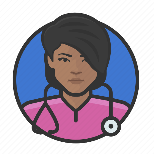 African, avatar, avatars, doctor, nurse, physician, woman icon - Download on Iconfinder