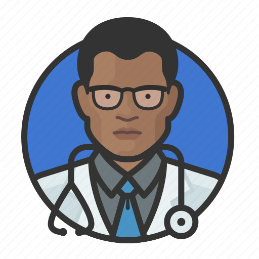 African, avatar, avatars, doctor, man, physician, surgeon icon - Download on Iconfinder