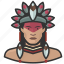 avatar, avatars, brazilian, indian, man, tribal 