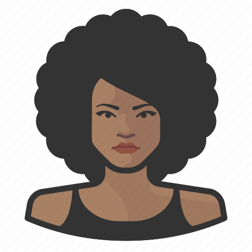 African, afro, avatar, avatars, big hair, disco, woman icon - Download on Iconfinder