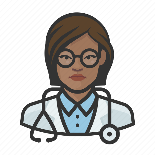 African, avatar, avatars, doctor, healthcare, physician, woman icon - Download on Iconfinder
