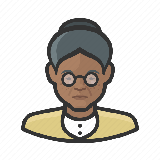 African, avatar, avatars, elderly, grandmother, granny, woman icon - Download on Iconfinder