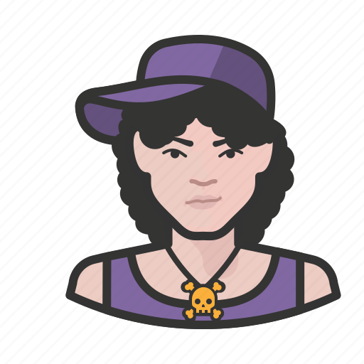 Avatar, avatars, baseball cap, hat, hiphop, woman icon - Download on Iconfinder