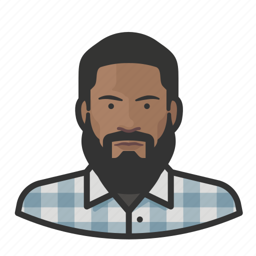 African, avatar, avatars, beard, flannel, hipster icon - Download on Iconfinder