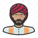 avatar, avatars, indian, man, sikh, turban 