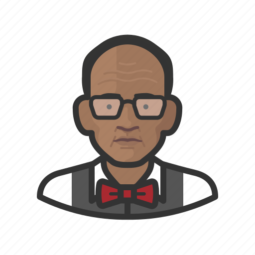 African, avatar, avatars, grandfather, grandpa, man, professor icon - Download on Iconfinder