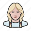 avatar, avatars, blonde, braids, woman 