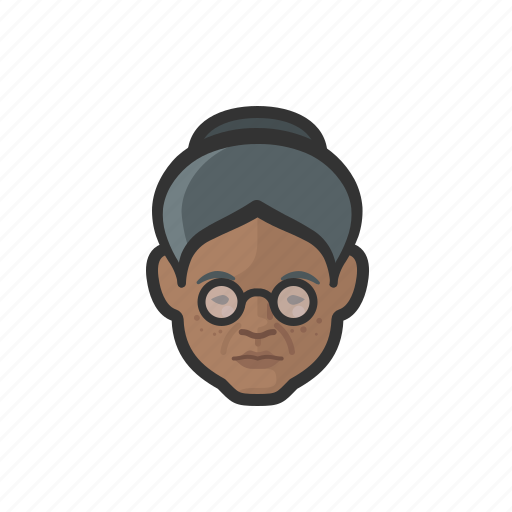 African, avatar, avatars, elderly, old woman, woman icon - Download on Iconfinder