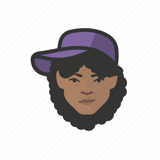 African, avatar, avatars, baseball cap, hat, hiphop, woman icon - Download on Iconfinder