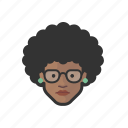 african, afro, avatar, avatars, girl, glasses, hipster