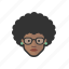 african, afro, avatar, avatars, girl, glasses, hipster 