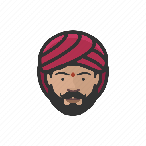 Avatar, avatars, indian, man, sikh, turban icon - Download on Iconfinder