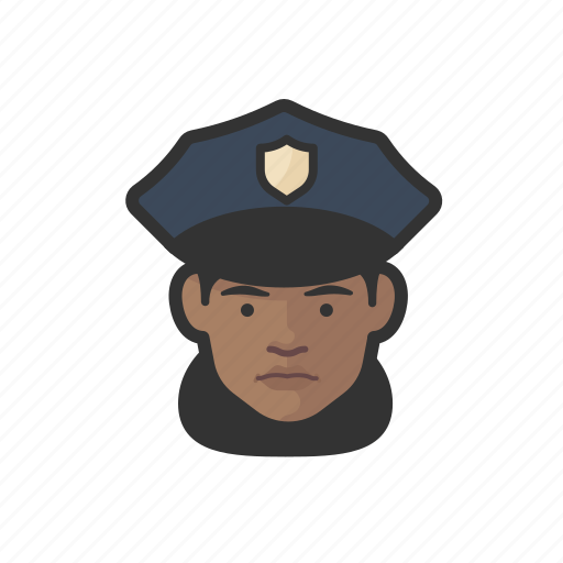 African, avatar, avatars, cop, police, woman icon - Download on Iconfinder