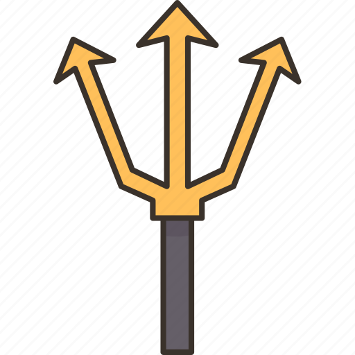 Trident, pitchfork, spear, weapon, poseidon icon - Download on Iconfinder