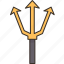 trident, pitchfork, spear, weapon, poseidon 