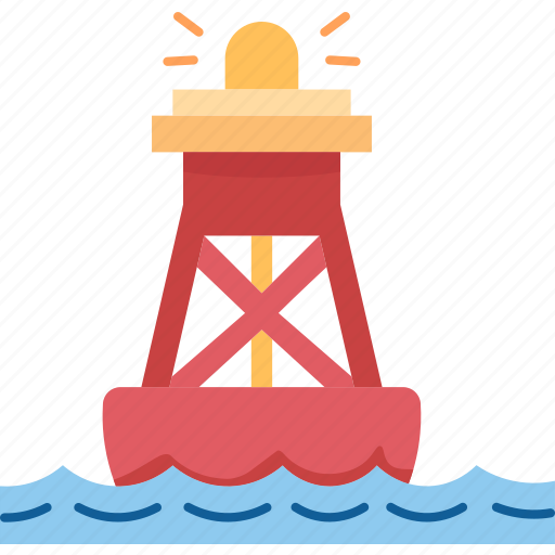 Buoy, beacon, ocean, navigation, light icon - Download on Iconfinder