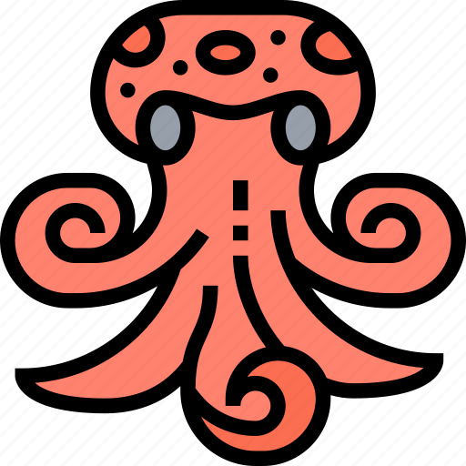 Octopus, animal, underwater, aquarium, ocean icon - Download on Iconfinder