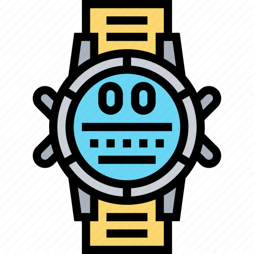 Watch, time, diving, gear, waterproof icon - Download on Iconfinder