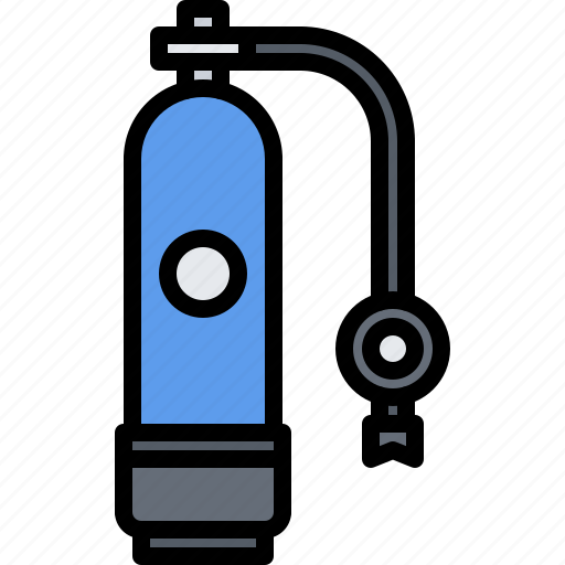 Oxygen, bottle, regulator, diving, snorkeling icon - Download on Iconfinder