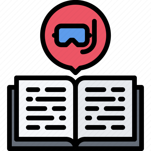 Book, training, mask, diving, snorkeling icon - Download on Iconfinder