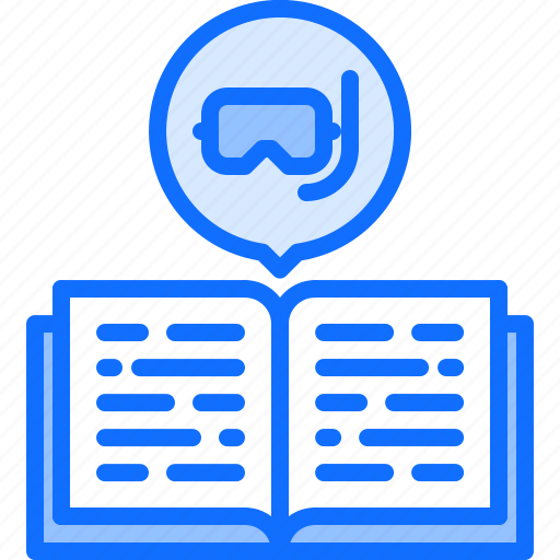 Book, training, mask, diving, snorkeling icon - Download on Iconfinder