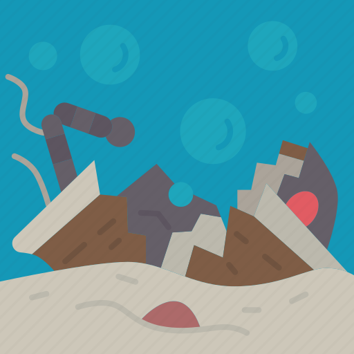 Ship, wreck, under, water, ruins icon - Download on Iconfinder