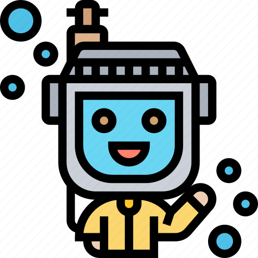 Helmet, diving, scuba, underwater, protection icon - Download on Iconfinder