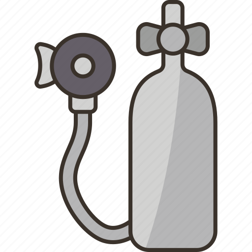 Oxygen, tank, gas, breathing, gear icon - Download on Iconfinder