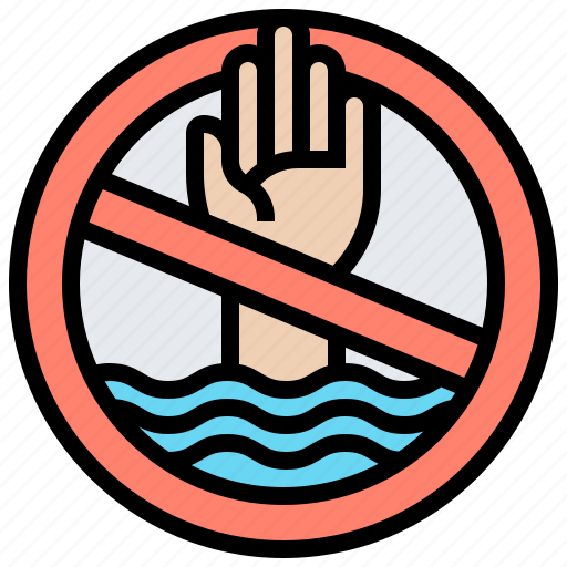 Danger, precaution, sign, warning, water icon - Download on Iconfinder