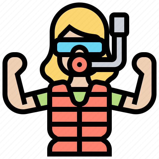 Diving, jacket, life, protection, scuba icon - Download on Iconfinder