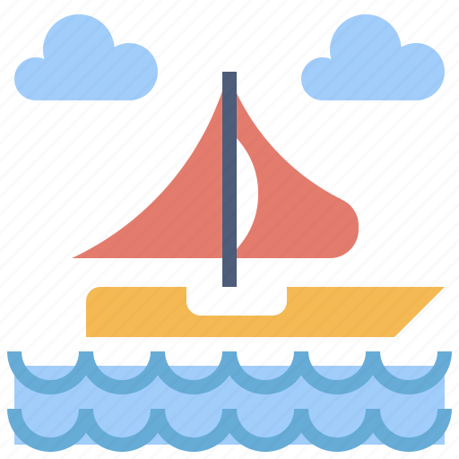 Boat, navigate, navigation, sailboat, sailing, transportation, travel icon - Download on Iconfinder