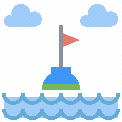 Beach, buoy, floating, miscellaneous, sailing, transportation, water icon - Download on Iconfinder