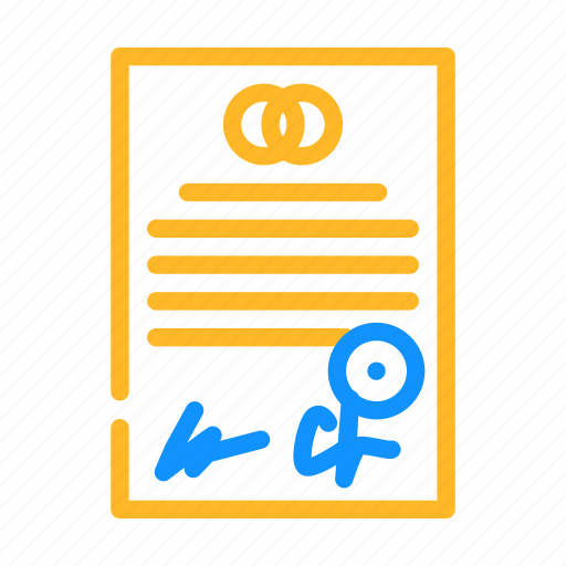 Marriage, document, divorce, couple, canceling, family icon - Download on Iconfinder