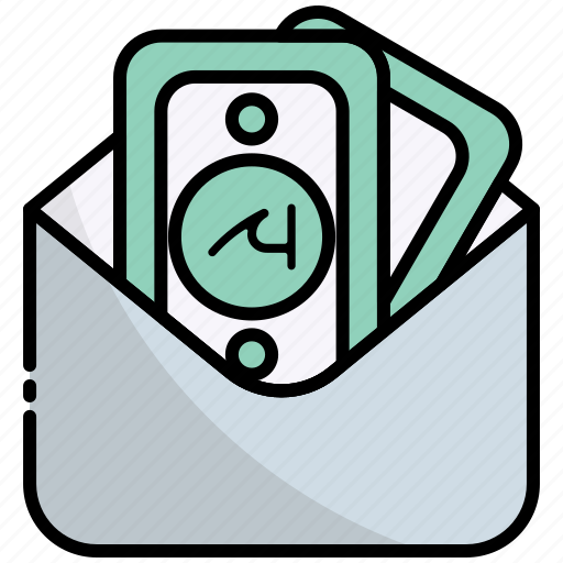 Envelope, money, finance, payment, india, rupee, gift icon - Download on Iconfinder