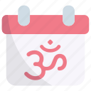 calendar, date, schedule, event, om, india, hindu 