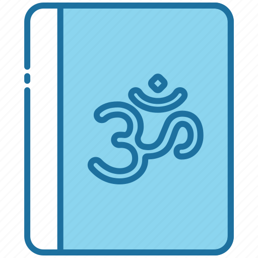 Book, religion, hindu, traditional, culture, study, om icon - Download on Iconfinder