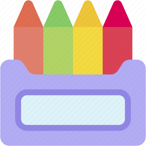 Crayons, colored, pencils, color, pencil, draw, box icon - Download on Iconfinder