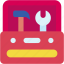 toolbox, build, toolkit, construction, and, tools, utensils, repair, tool
