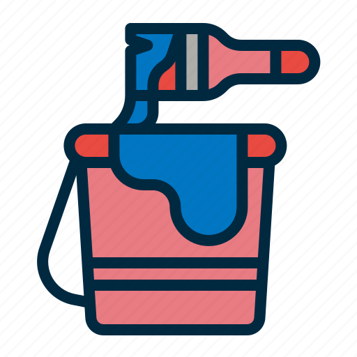 Paint, bucket, painter, color, painting icon - Download on Iconfinder