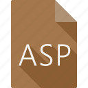 asp, document, file, file format, page, paper, sheet