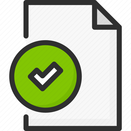 Accept, approve, check, doc, document, file, ok icon - Download on Iconfinder
