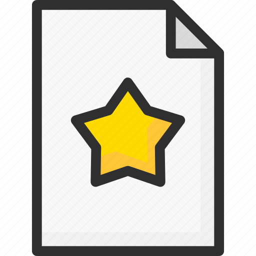 Doc, document, favorite, file, important, star icon - Download on Iconfinder
