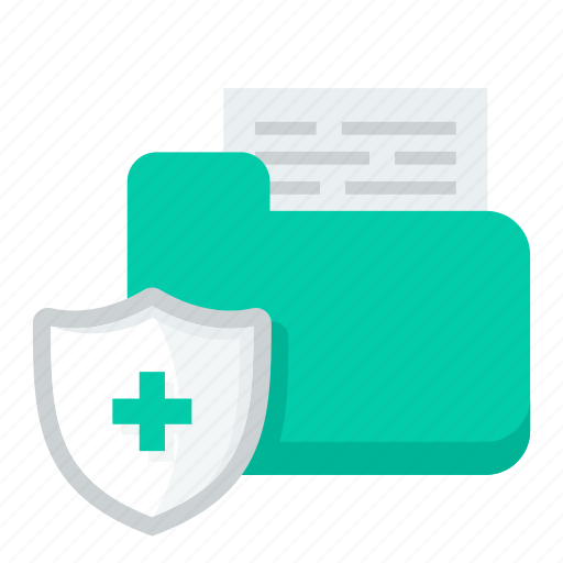 File, folder, helth, medical, protection, safety icon - Download on Iconfinder