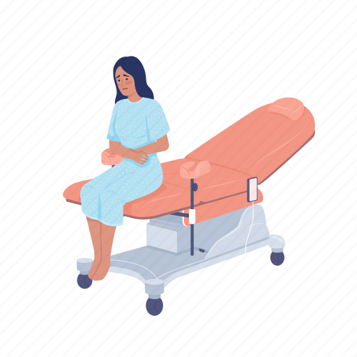 Abdominal pain, visiting gynecologist, doctor appointment, medical examination icon - Download on Iconfinder