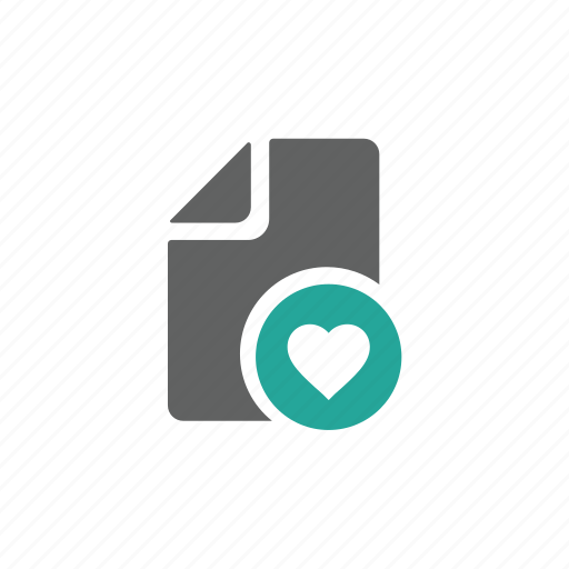Document, favorite, file, heart, letter, love, paper icon - Download on Iconfinder