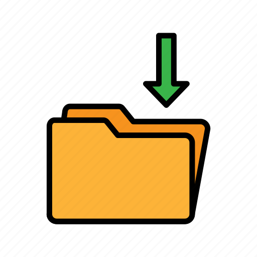 Folder, download, file, document, data icon - Download on Iconfinder